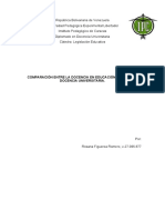 Comparación Entre Un Docente de Educación Básica y Un Docente Universitario