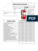 Formato de Inspección de Extintores