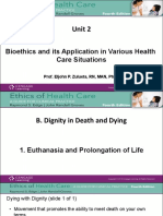 Unit 2: Bioethics and Its Application in Various Health Care Situations