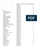 First Name ID Number Group (By Choice) Group (By Assignment)