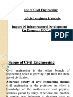 Scope, Disciplines, Relevance of Civil Engg