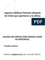 3ra Clase Algunos Médicos Famosos Después de Cristo Que Aportaron