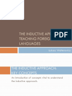 The Inductive Approach in Teaching Foreign Languages: Łukasz Walterowicz