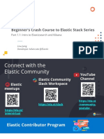 Beginner's Crash Course To Elastic Stack - Part 1. 1 Intro To Elasticsearch and Kibana