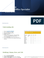 Preparation Microsoft Office Specialist Excel 2016: Rakhmadi Irfansyah Putra Rakhmadi Irfansyah Putra