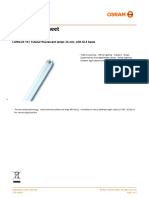 Product Datasheet: LUMILUX T8 - Tubular Fluorescent Lamps 26 MM, With G13 Bases