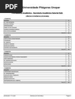 Matriz Curricular - Economia Unopar