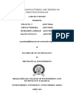 Design, Manufacturing and Testing of Induction Furnace: Submitted by