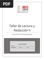 Guía Del Estudiante Taller de Lectura y Redacción II