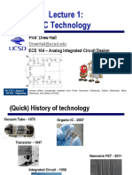 ECE 164 Lecture 1 - IC Technology