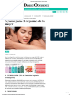 5 Pasos para El Orgasmo de La Mujer