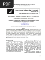 The Analysis of Figurative Language in "Endless Love" Song Lyric