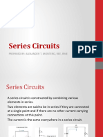 Series Circuits: Prepared By: Alexander T. Montero, Ree, Rme