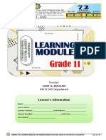 Grade 11: Learner's Information