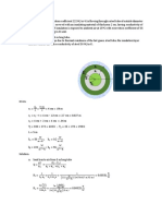 Problem No.2 Conduction Through Cylindrical Pipe