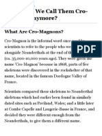 Why Don't We Call Them Cro-Magnon Anymore