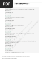 This Study Resource Was: Midterm Exam Sts