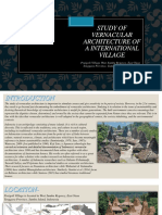 Study of Vernacular Architecture of A International Village