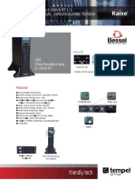 UPS Kaise 6-10kva RT - Hoja de Datos