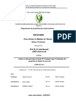 Analyse Et Interprétation D'étude PVT Intégrée Dans L'évaluation Des Propriétés de Fluide de Réservoir