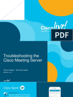 BRKCOL-3110 Troubleshooting The Cisco Meeting Server