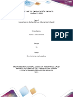 Unidad 1 - Fase 2 - Importancia de Las TIC en Educación Infantil - Maria Camila - Acosta