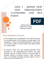 LESSON 2 - DepEd NEW LESSON PREPARATION STANDARDS