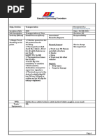 Standard Operating Procedure: Activity (What) Detail Process (How) Associated Hazards/Impacts Responsibility