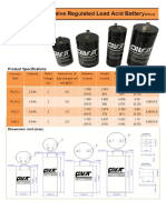 PILOT Valve Regulated Lead Acid Battery (VRLA) 2v Valve