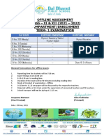 Compartment Enrichment Date Sheet 11 & 12