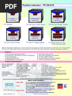 Tap Position Indicator: TPI EE-610: TPI Standard TPI With Dual 4-20ma Output TPI With Tap Change Counter