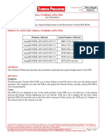 Permanent Countermeasure Against Displacement of The Electrostatic Transfer Belt (ETB) - 1