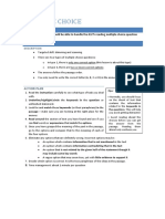 5.0 Reading-Multiple Choice Type 1-Objectives