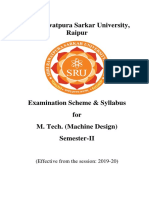 M.Tech 1st Sem Machine Degine Syllabus