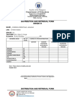 Distribution and Retrieval Form