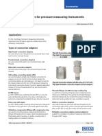 Connection Adapters For Pressure Measuring Instruments Model 910.14