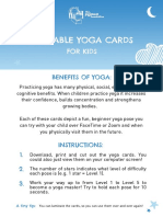 Printable Yoga Cards: For Kids