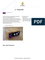 Mini Bench Power Supply - Vintage Style: Step 1: Main Components