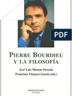 José Luis Moreno Pestaña Pierre Bourdieu y La Filosofía