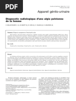 Diagnostic Radiologique D - Une Algie Pelvienne de La Femme