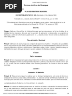 Plan de Arbitrios Municipal