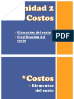 Elementos Del Costo y Clasificacion