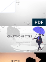 Crafting of Title - PR2