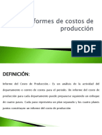 El Informe de Costos de Producción