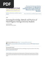 Assessing Knowledge Attitude and Practices of Hand Hygiene Among