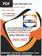 Igeeks Projects List 2021-2022