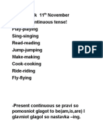 Present Continuous Tense!