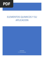 Elementos Quimicos y Su Aplicacion