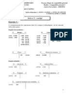 Correction Des Exercices de La Comptabilité Générale 1