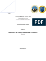 Ensayo Sobre El Uso de Técnicas Espectroscópicas en El Análisis de Alimentos